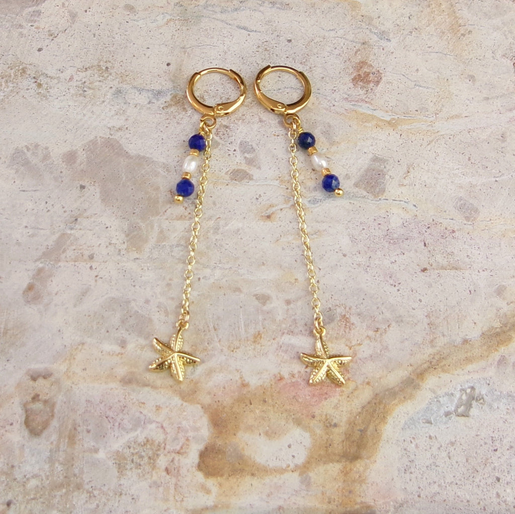 Starry Night Drop Hoops
