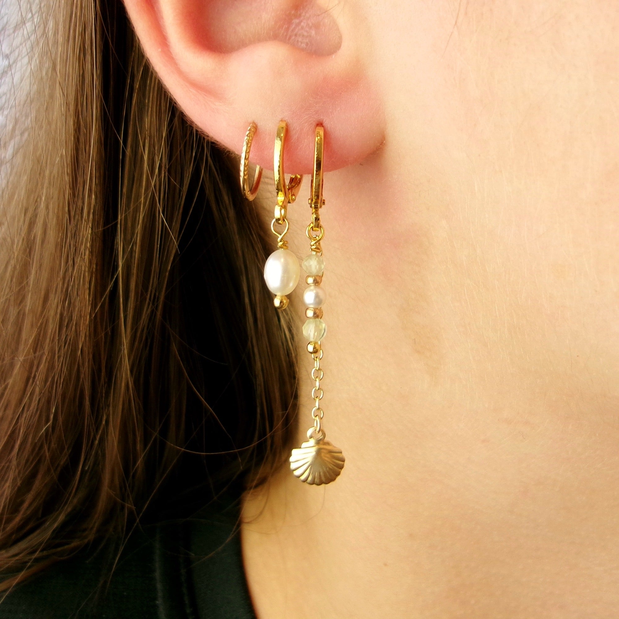 Maris Shell Drop Hoops