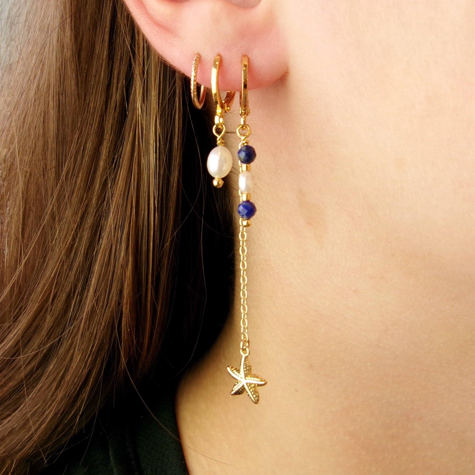 Starry Night Drop Hoops