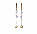 Celeste Shell Drop Hoops