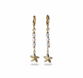 Seafoam Star Drop Hoops